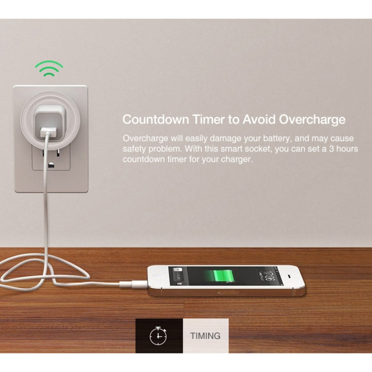 SA-003 10A Mini WiFi Plug Timing Smart Socket Works with Alexa & Google Home, AC 100-240V, US Plug - Smart Socket by PMC TechLife | Online Shopping South Africa | PMC TechLife