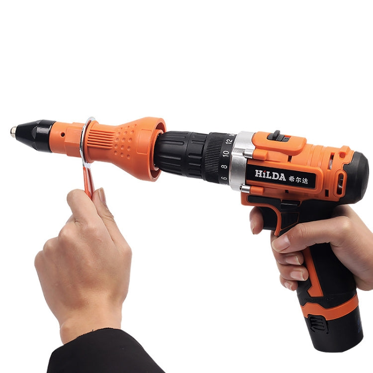 220V Electric Rivet Nut Gun Cordless Drill Riveting Adapter Tool (Orange) - Drill & Drill Bits by PMC TechLife | Online Shopping South Africa | PMC TechLife | Buy Now Pay Later Mobicred