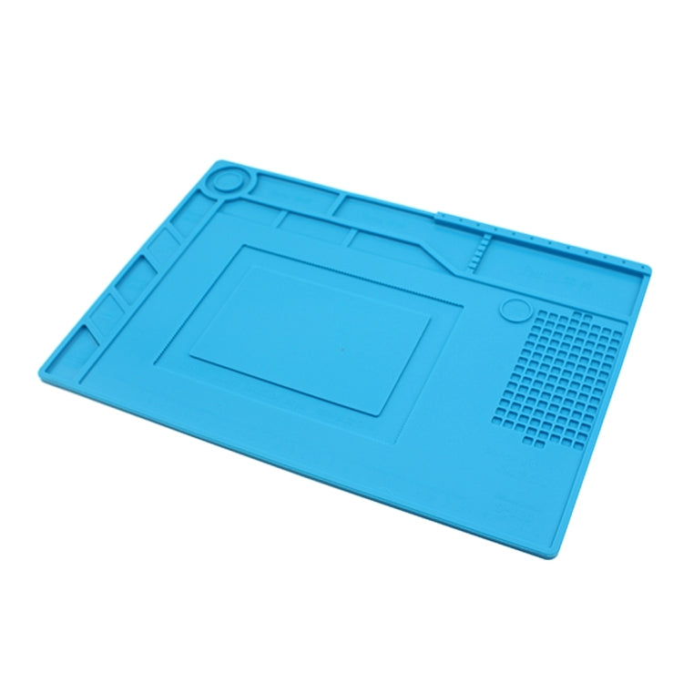 JIAFA S-150 Maintenance Platform Heat-resistant Repair Insulation Pad Silicone Mats with Screws Position(Blue) - Working Mat by JIAFA | Online Shopping South Africa | PMC Jewellery | Buy Now Pay Later Mobicred