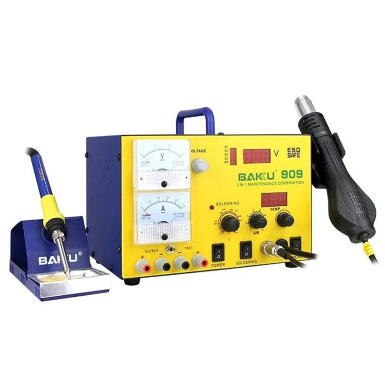 BAKU BK-909 BGA Rework Solder Station Hot Air Gun Welder Equipment, EU Plug - Soldering Iron Set by BAKU | Online Shopping South Africa | PMC Jewellery | Buy Now Pay Later Mobicred