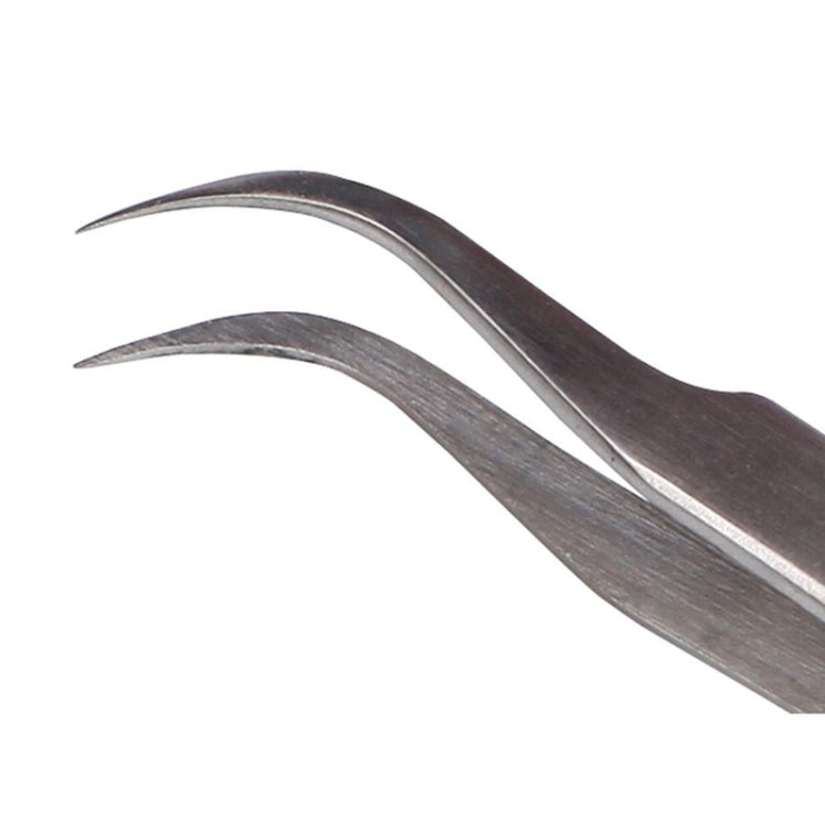 BEST BST-15L Brushed stainless steel tweezers - Tweezers by BEST | Online Shopping South Africa | PMC TechLife | Buy Now Pay Later Mobicred