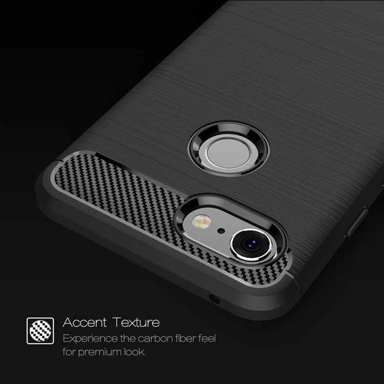 Brushed Texture Carbon Fiber Shockproof TPU Case for Google Pixel 3(Black) - Google Cases by PMC TechLife | Online Shopping South Africa | PMC TechLife | Buy Now Pay Later Mobicred