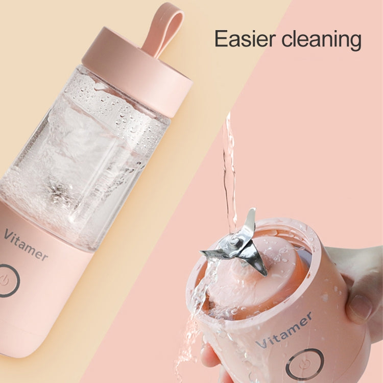 Vitamer USB Mini Portable Juicer Juice Blender Lemon Fruit Squeezers Reamers Bottle (Pink) - free shipping - PMC TechLife - Order now!