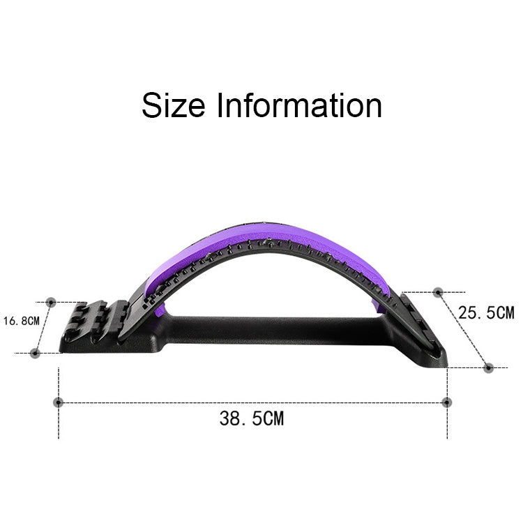 Lumbar Traction Stretching Device Posture Corrector Waist Support Spine Pain Relief Back Massage Stretcher(White + Green) - free shipping - PMC TechLife - Order now!