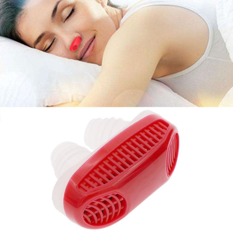 2 in 1 ABS Silicone Anti Snoring Air Purifier (Red) - Anti Snoring Tools by PMC TechLife | Online Shopping South Africa | PMC TechLife