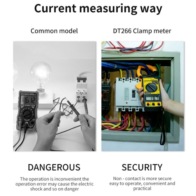 ANENG 266X Automatic High-Precision Clamp Multimeter with Buzzer (Yellow) - free shipping - PMC TechLife - Order now!