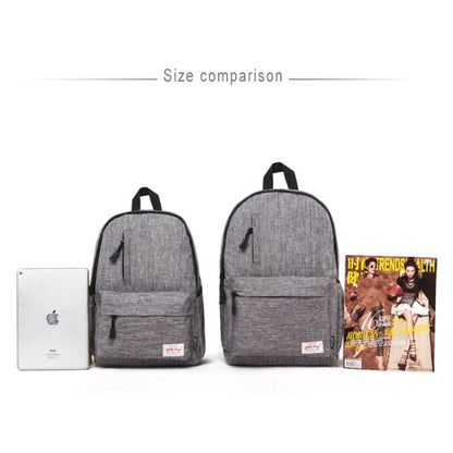Universal Multi-Function Canvas Laptop Computer Shoulders Bag Leisurely Backpack Students Bag, Big Size: 42x29x13cm, For 15.6 inch and Below Macbook, Samsung, Lenovo, Sony, DELL Alienware, CHUWI, ASUS, HP(Grey) - Backpack by PMC Jewellery | Online Shopping South Africa | PMC Jewellery