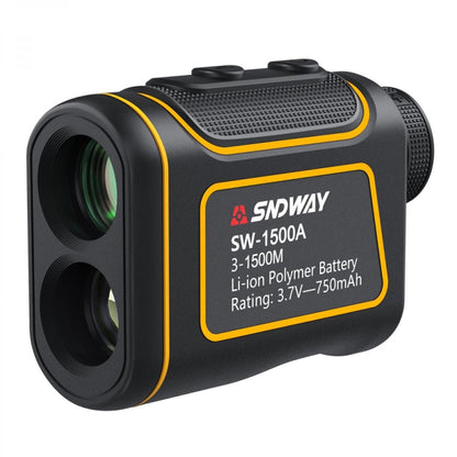 SNDWAY SW1500A Handheld Outdoor Waterproof Telescope Range Finder Distance Measurer, 1500m - Laser Rangefinder by SNDWAY | Online Shopping South Africa | PMC Jewellery | Buy Now Pay Later Mobicred