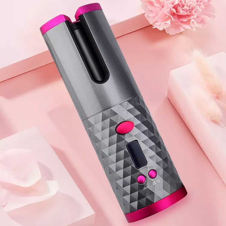 USB Charging Automatic Hair Curler Portable Mini Wireless Multi-function Curling Iron with LCD Display (Pink) - Hair Curler by PMC Jewellery | Online Shopping South Africa | PMC Jewellery