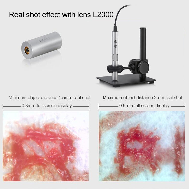 Supereyes L2000 2000X Electronic Microscope Lens Accessories for HCB0990 - free shipping - PMC TechLife - Order now!