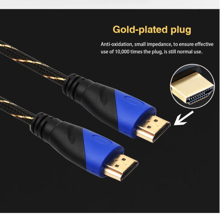 1.8m HDMI 1.4 Version 1080P Woven Net Line Blue Black Head HDMI Male to HDMI Male Audio Video Connector Adapter Cable - Cable by PMC Jewellery | Online Shopping South Africa | PMC Jewellery