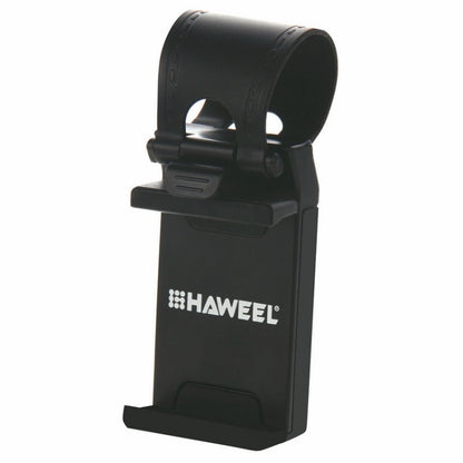 [HK Warehouse] HAWEEL Universal Car Steering Wheel Phone Mount Holder(Black) - Car Holders by HAWEEL | Online Shopping South Africa | PMC Jewellery