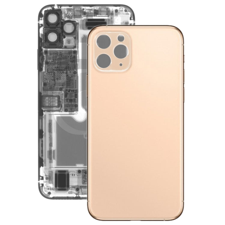 Back Battery Cover Glass Panel for iPhone 11 Pro(Gold) - Back Cover by PMC TechLife | Online Shopping South Africa | PMC TechLife | Buy Now Pay Later Mobicred