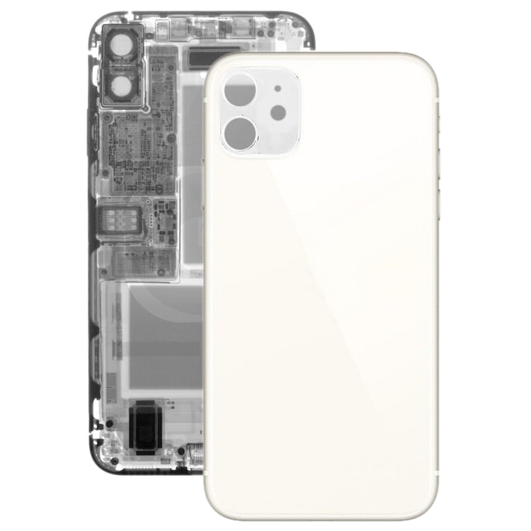 Glass Battery Back Cover for iPhone 11(White) - Back Cover by PMC Jewellery | Online Shopping South Africa | PMC Jewellery