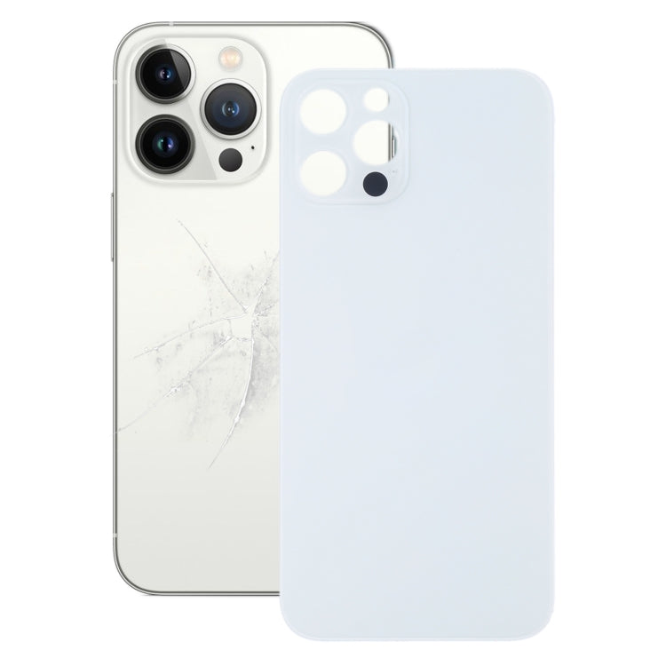 Easy Replacement Big Camera Hole Glass Back Battery Cover for iPhone 13 Pro Max(White) - Back Cover by PMC TechLife | Online Shopping South Africa | PMC TechLife
