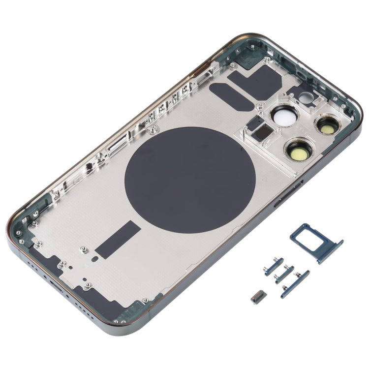 Back Housing Cover with SIM Card Tray & Side  Keys & Camera Lens for iPhone 13 Pro(Green) - Back Cover by PMC TechLife | Online Shopping South Africa | PMC TechLife