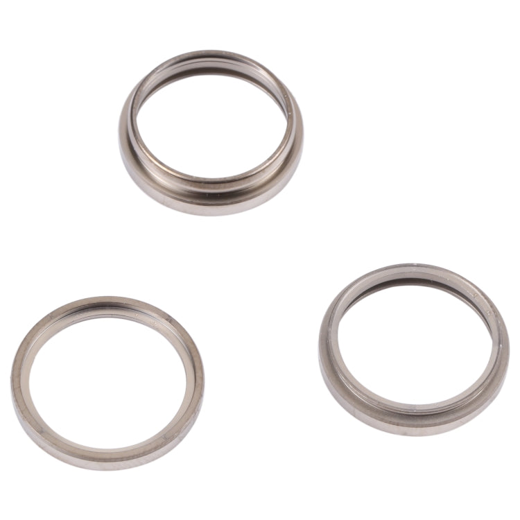 For iPhone 14 Pro Max 3PCS Rear Camera Glass Lens Metal Outside Protector Hoop Ring(Gold) - free shipping - PMC TechLife - Order now!