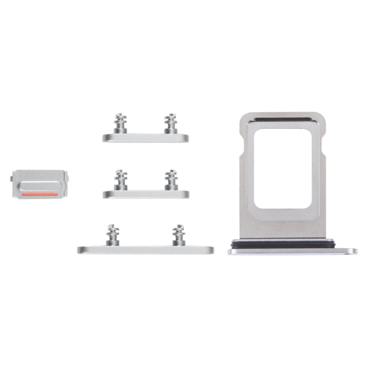 SIM Card Tray + SIM Card Tray + Side Keys for iPhone 14 Pro Max (Silver) - free shipping - PMC TechLife - Order now!