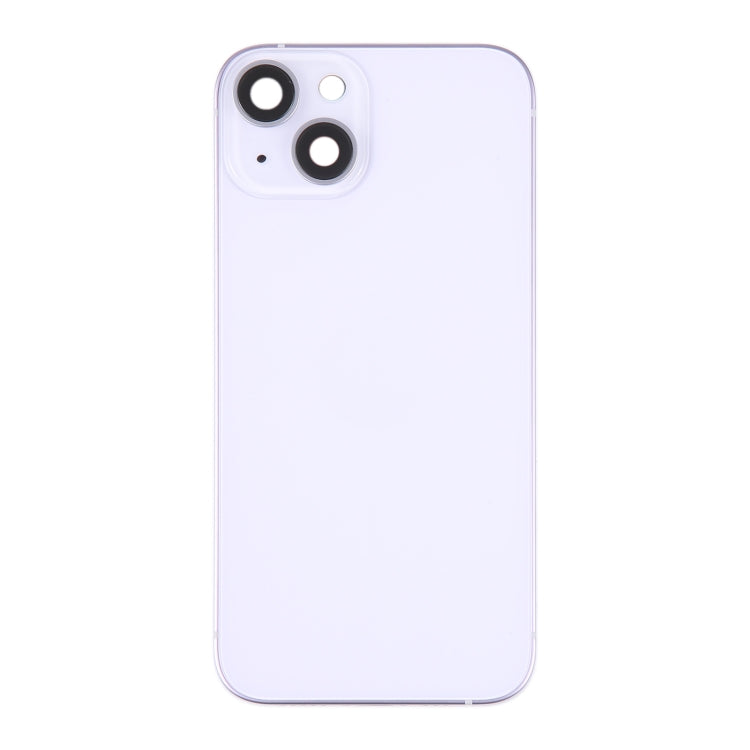 For iPhone 14 Battery Back Cover with Middle Frame / Side Keys(Purple) -  by PMC TechLife | Online Shopping South Africa | PMC TechLife