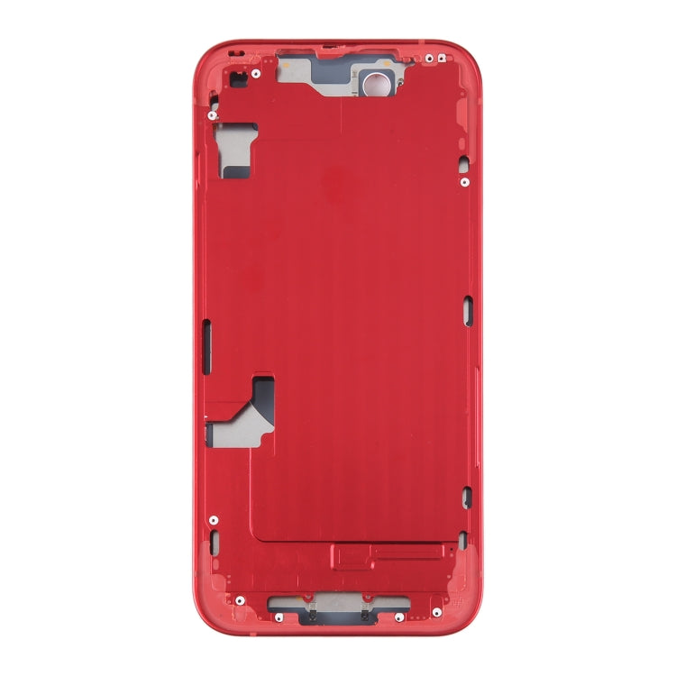 For iPhone 14 Battery Back Cover with Middle Frame / Side Keys(Red) -  by PMC TechLife | Online Shopping South Africa | PMC TechLife