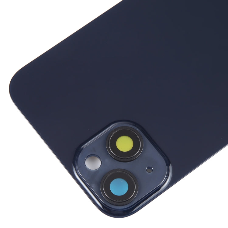 Glass Battery Back Cover with Holder for iPhone 14 Plus(Black) -  by PMC TechLife | Online Shopping South Africa | PMC TechLife