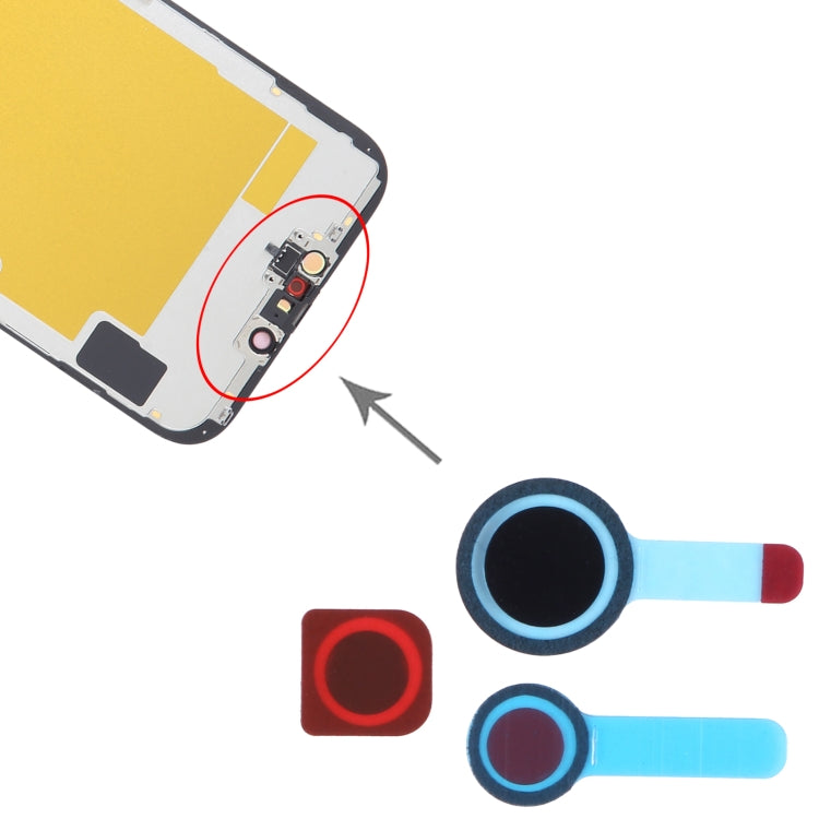 100/Set Front Camera LCD Shading Sealing Sticker for iPhone 14 / 14 Plus -  by PMC TechLife | Online Shopping South Africa | PMC TechLife
