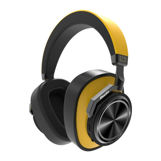 Bluedio T6S Bluetooth Version 5.0 Headset Bluetooth Headset Support Headset Automatic Playback(Yellow) - Headset & Headphone by Bluedio | Online Shopping South Africa | PMC Jewellery