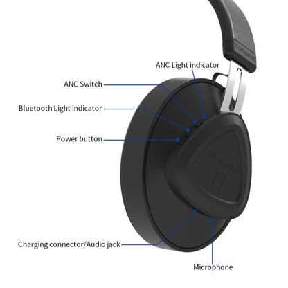 Bluedio TMS Bluetooth Version 5.0 Headset Bluetooth Headset Can Connect Cloud Data to APP(Black) - Headset & Headphone by Bluedio | Online Shopping South Africa | PMC Jewellery