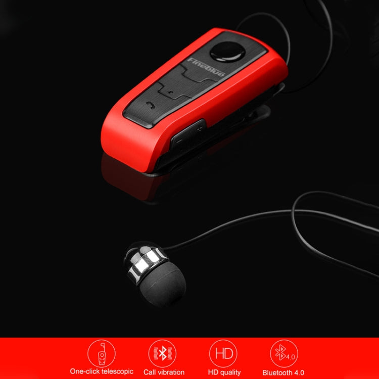 Fineblue F910 CSR4.1 Retractable Cable Caller Vibration Reminder Anti-theft Bluetooth Headset(Gold) - Bluetooth Earphone by Fineblue | Online Shopping South Africa | PMC TechLife | Buy Now Pay Later Mobicred