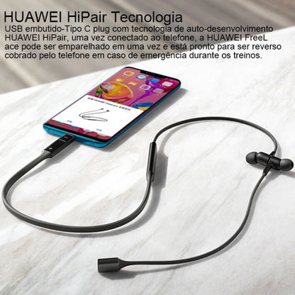 Original Huawei FreeLace CM70-C Bluetooth 5.0 Waterproof Hanging Neck Sports In-ear Bluetooth Headset (Silver) - Neck-mounted Earphone by Huawei | Online Shopping South Africa | PMC Jewellery