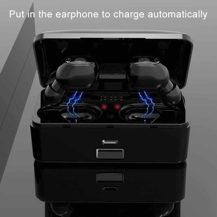 G10 TWS Bluetooth 5.0 Wireless Bluetooth Earphone with Charging Box, Support Digital Display & HD Call & Power Bank(Black) - TWS Earphone by PMC TechLife | Online Shopping South Africa | PMC TechLife