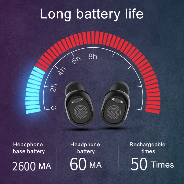 G10 TWS Bluetooth 5.0 Wireless Bluetooth Earphone with Charging Box, Support Digital Display & HD Call & Power Bank(White) - TWS Earphone by PMC TechLife | Online Shopping South Africa | PMC TechLife