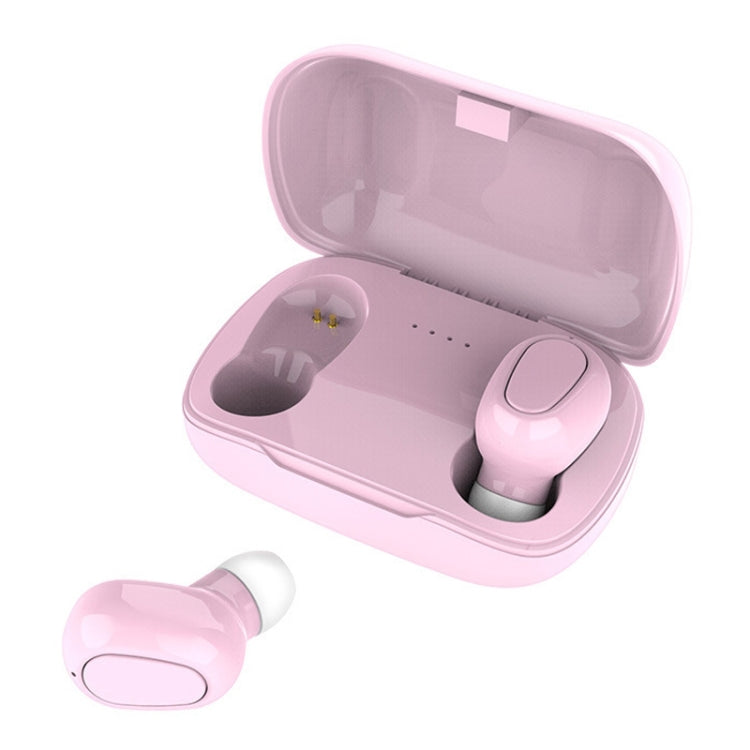 L-21 9D Sound Effects Bluetooth 5.0 Touch Wireless Bluetooth Earphone with Charging Box, Support HD Call (Pink) - Bluetooth Earphone by PMC Jewellery | Online Shopping South Africa | PMC Jewellery