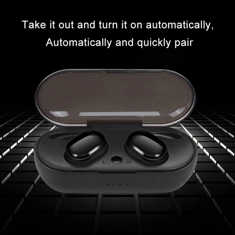 TWS-4 IPX5 Waterproof Bluetooth 5.0 Touch Wireless Bluetooth Earphone with Charging Box, Support HD Call & Voice Prompts(Black) - TWS Earphone by PMC Jewellery | Online Shopping South Africa | PMC Jewellery