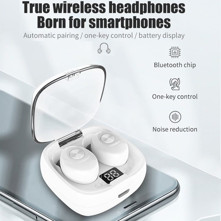 XG-8 TWS Digital Display Touch Bluetooth Earphone with Magnetic Charging Box(Pink) - TWS Earphone by PMC TechLife | Online Shopping South Africa | PMC TechLife
