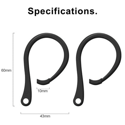 For AirPods 1 / 2 / Pro Anti-lost Silicone Earphone Ear-hook(Black) - Anti-lost & Holder by PMC Jewellery | Online Shopping South Africa | PMC Jewellery