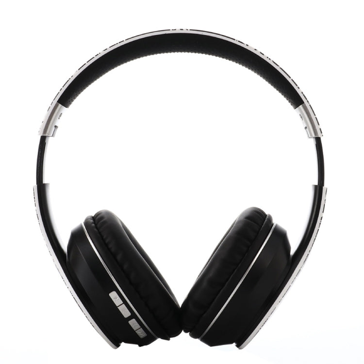 B1 Graffiti Pattern Wireless Bluetooth V5.0 Headset (Black Silver) - Headset & Headphone by PMC TechLife | Online Shopping South Africa | PMC TechLife