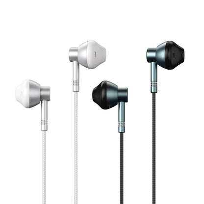 REMAX RM-201 In-Ear Stereo Metal Music Earphone with Wire Control + MIC, Support Hands-free(Tarnish) - Normal Style Earphone by REMAX | Online Shopping South Africa | PMC Jewellery