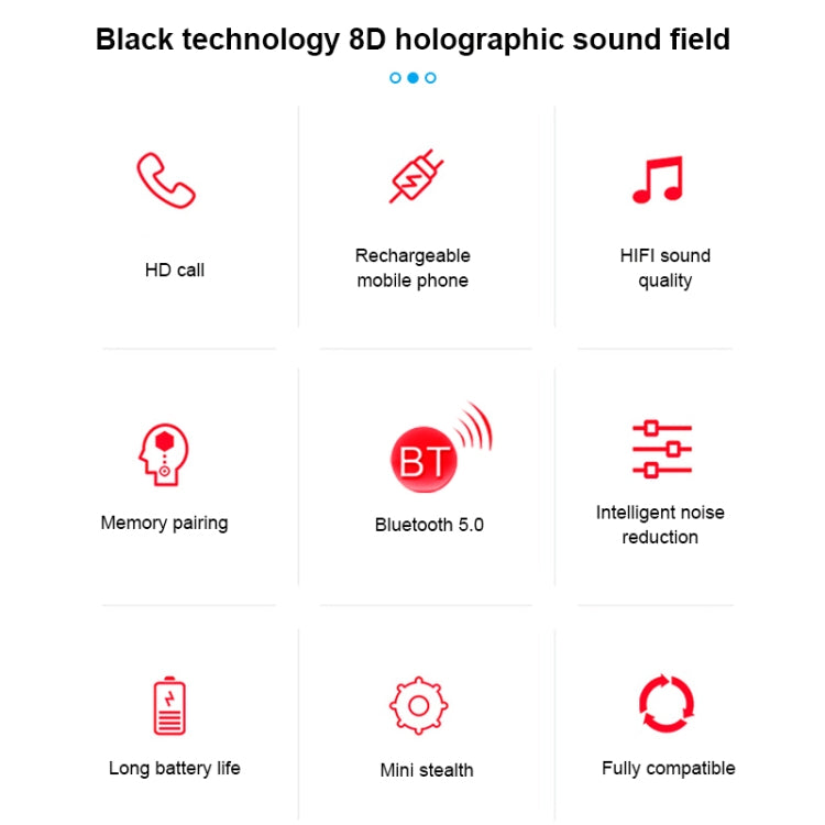 S11 TWS Touch Bluetooth Earphone with Magnetic Charging Box, Support Three-screen LED Power Display - TWS Earphone by PMC TechLife | Online Shopping South Africa | PMC TechLife