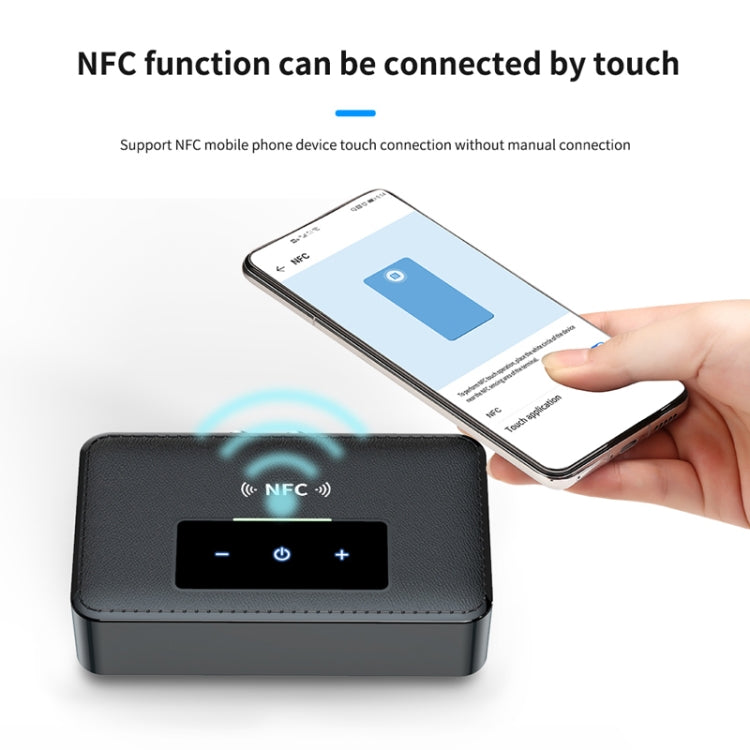NFC BT19 Bluetooth 5.0 Receiver Transmitter Headset Car Audio Player - Audio Receiver Transmitter by PMC TechLife | Online Shopping South Africa | PMC TechLife