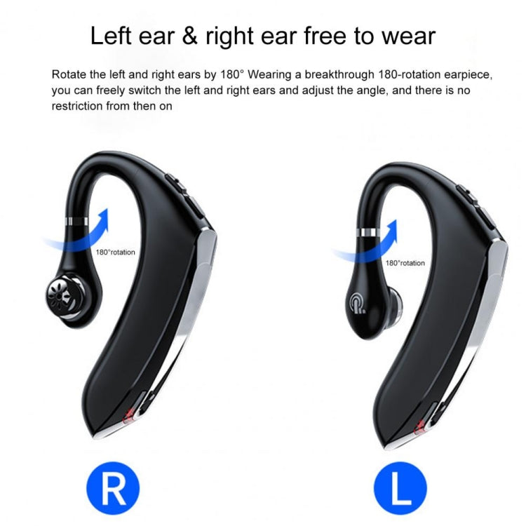 DS800 Bluetooth 5.0 Universal Hanging Ear Style Business Sports Wireless Bluetooth Earphone, Classic Version (Black) - Bluetooth Earphone by PMC TechLife | Online Shopping South Africa | PMC TechLife