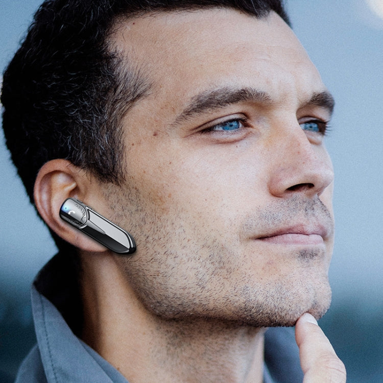 M81 CVC Noise Reduction Unilateral Business Ear-mounted Bluetooth Earphone, Support Siri & One for Two(Gold) - Bluetooth Earphone by PMC TechLife | Online Shopping South Africa | PMC TechLife