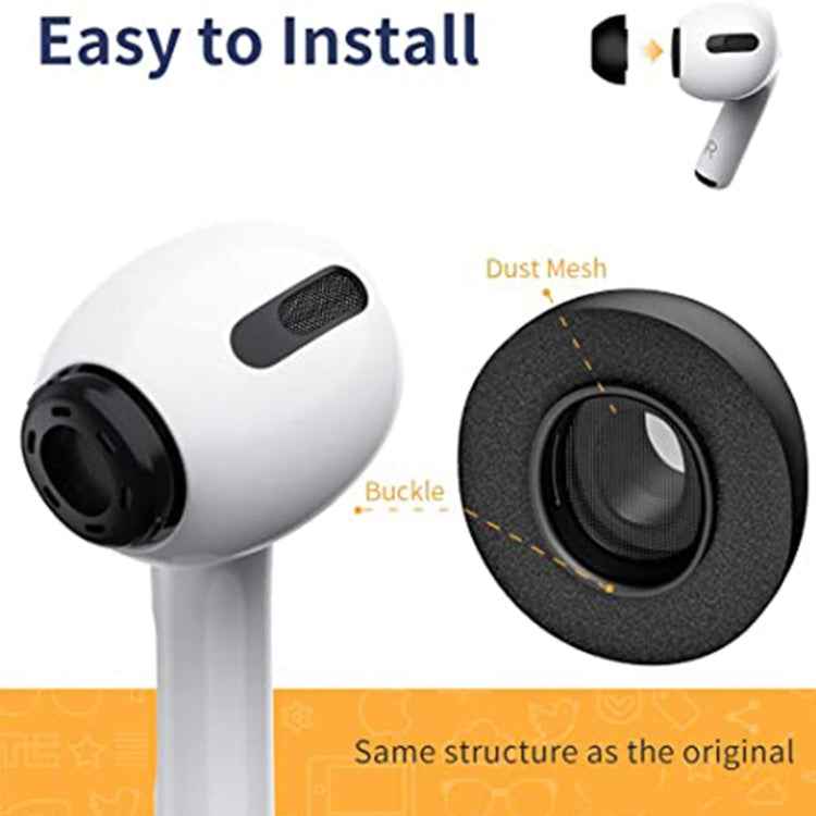 ZS0164 Slow Rebound Foam Earmuffs for AirPods Pro, Size: M (Grey) - Anti-dust & Ear Caps by PMC TechLife | Online Shopping South Africa | PMC TechLife