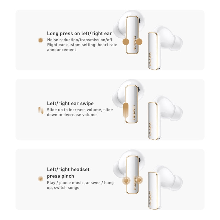 HUAWEI FreeBuds Pro 2 + TWS Extrasensory Perception Wireless Earphone Support Heart Rate & Body Temperature Monitoring(White) - Bluetooth Earphone by Huawei | Online Shopping South Africa | PMC Jewellery