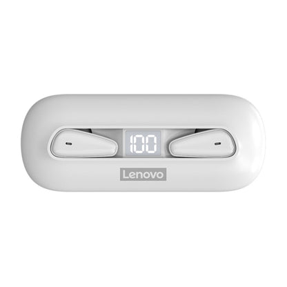 Lenovo LivePods XT95 Ultra-thin Portable Wireless Bluetooth 5.0 Earphones with Charging Box (White) - Bluetooth Earphone by Lenovo | Online Shopping South Africa | PMC Jewellery | Buy Now Pay Later Mobicred