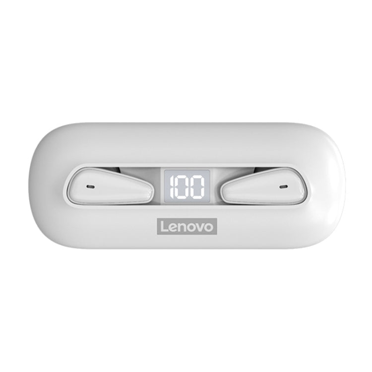 Lenovo LivePods XT95 Ultra-thin Portable Wireless Bluetooth 5.0 Earphones with Charging Box (White) - Bluetooth Earphone by Lenovo | Online Shopping South Africa | PMC Jewellery | Buy Now Pay Later Mobicred