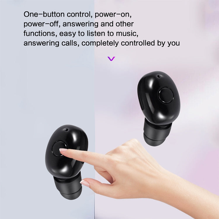 DT-4 IPX Waterproof Bluetooth 5.0 Wireless Bluetooth Earphone with 350mAh Magnetic Charging Box, Support for Calling(Dark Blue) - Bluetooth Earphone by PMC TechLife | Online Shopping South Africa | PMC TechLife