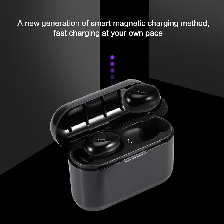 DT-4 IPX Waterproof Bluetooth 5.0 Wireless Bluetooth Earphone with 350mAh Magnetic Charging Box, Support for Calling(Dark Blue) - Bluetooth Earphone by PMC TechLife | Online Shopping South Africa | PMC TechLife