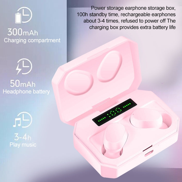 DT-14 Wireless Two Ear Bluetooth Headset Supports Touch & Smart Magnetic Charging & Power On Automatic Pairing(White) - Bluetooth Earphone by PMC TechLife | Online Shopping South Africa | PMC TechLife