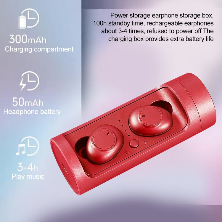 DT-15 Wireless Two Ear Bluetooth Headset Supports Touch & Smart Magnetic Charging & Power On Automatic Pairing (Black) - Bluetooth Earphone by PMC TechLife | Online Shopping South Africa | PMC TechLife